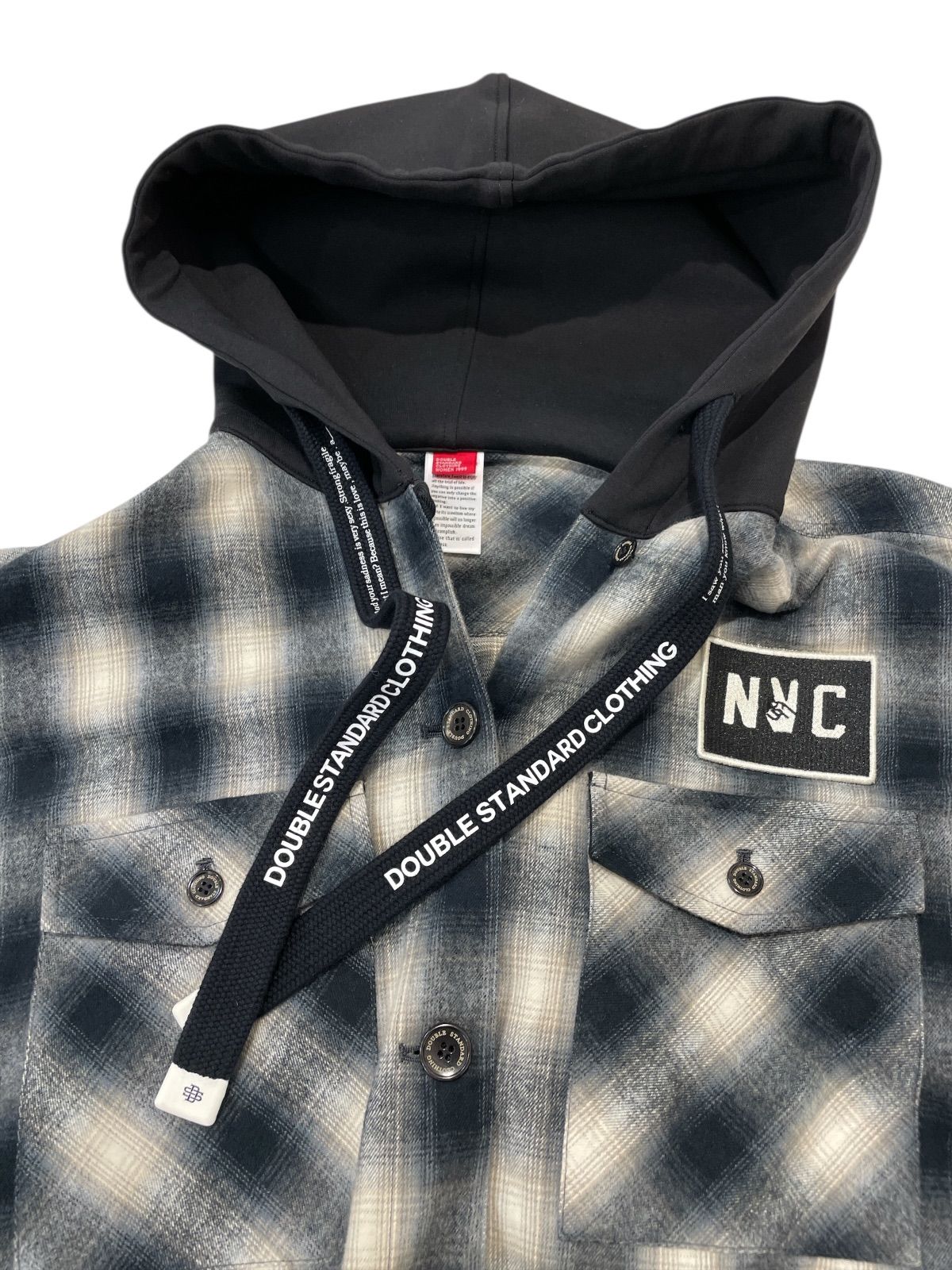 ダブルスタンダードクロージング オンブレ チェック アウター DOUBLE STANDARD CLOTHING ダブルスタンダードクロージング シャギー