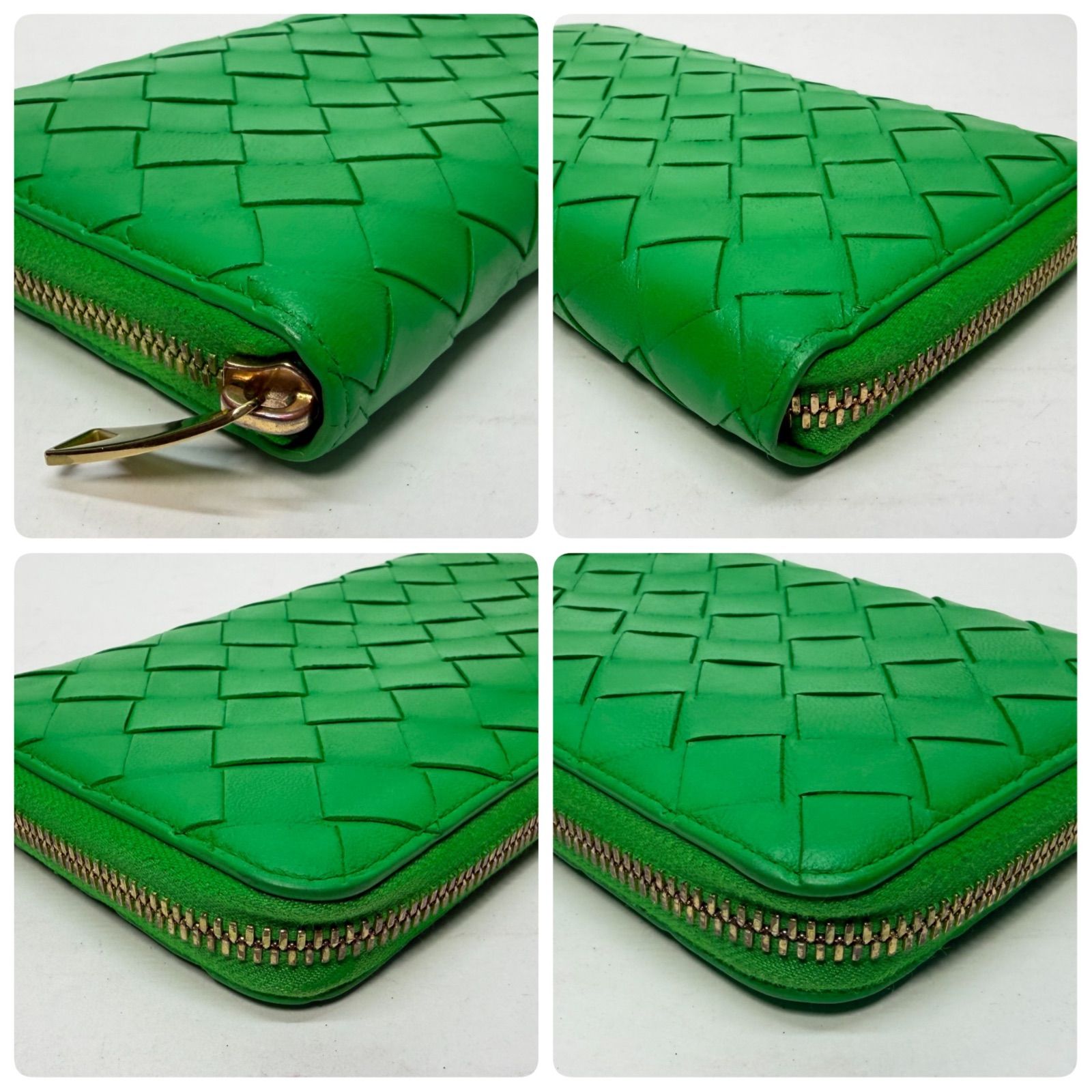 3941 BOTTEGA VENETA ボッテガヴェネタ 長財布 グリーン マキシ 