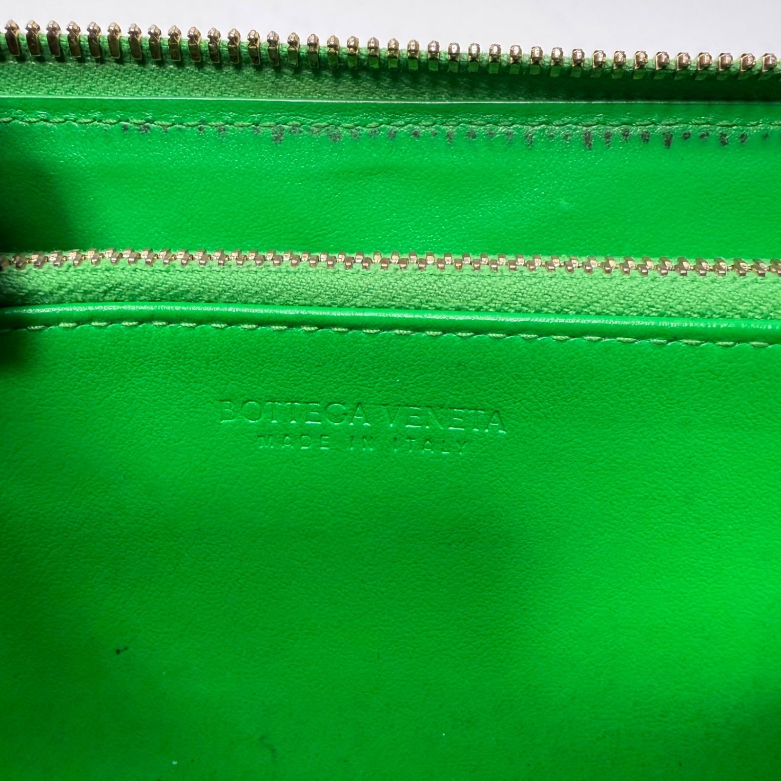 3941 BOTTEGA VENETA ボッテガヴェネタ 長財布 グリーン マキシ 