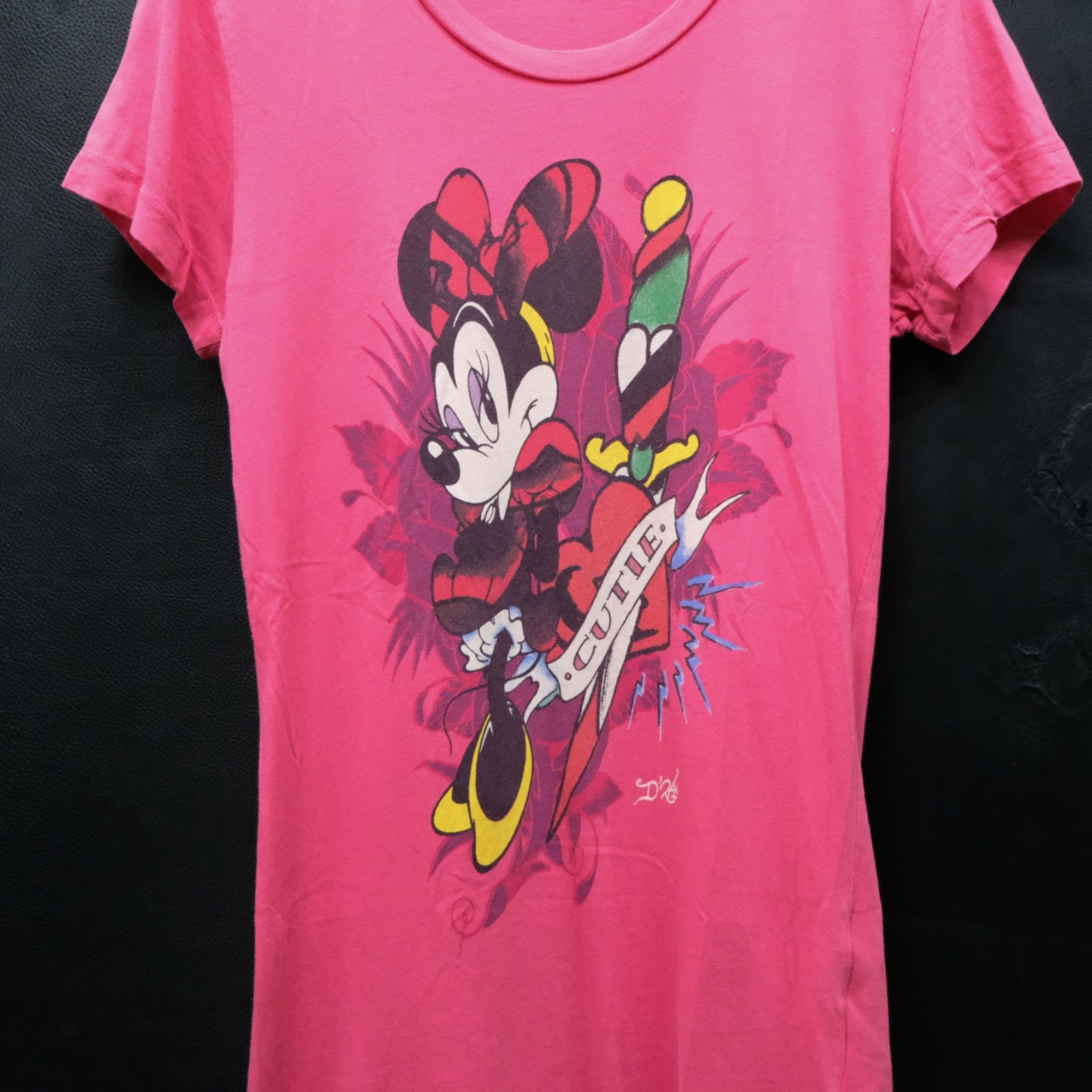希少☆エドハーディ×ディズニー Ｔシャツ 東京ディズニーシー×エドハーディー コラボTシャツ 美女と野獣 メンズS