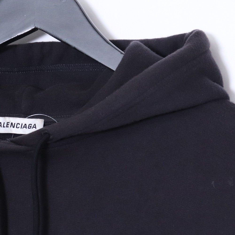 BALENCIAGA バックロゴプルオーバースウェットパーカー Sサイズ