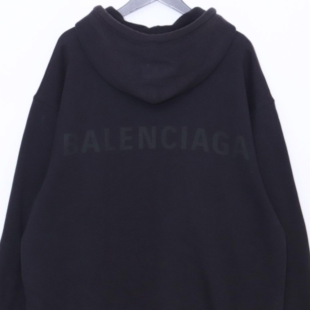 BALENCIAGA バックロゴプルオーバースウェットパーカー Sサイズ