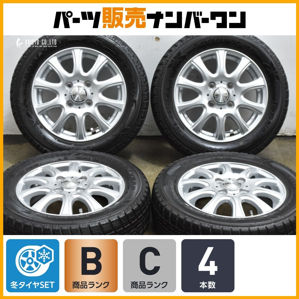バリ溝】LAUFBAHN 13in 4.00B +45 PCD100 グッドイヤー アイスナビ6 