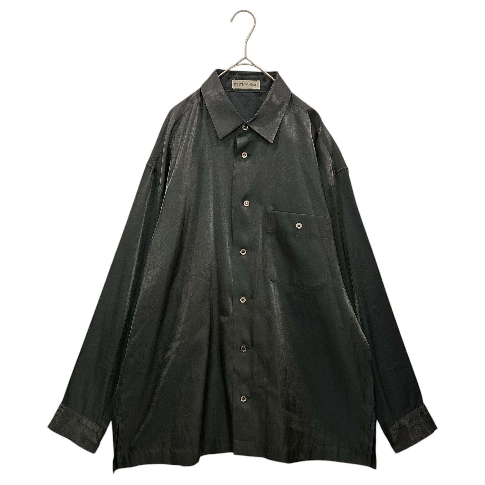 ISSEY MIYAKE MEN シャイニーシャツ オーバーサイズ モード系 【公式通販】