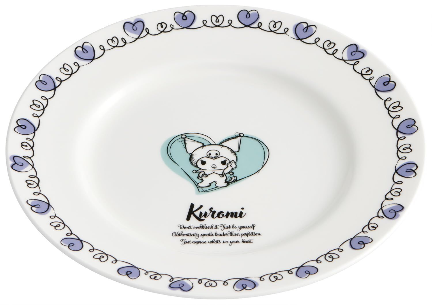 特価商品 スケーター(Skater) プレート 19cm 食洗機対応 NARUMI ボーンチャイナ 鳴海製陶 日本製 サンリオ クロミ ドローイング CBPL19-A