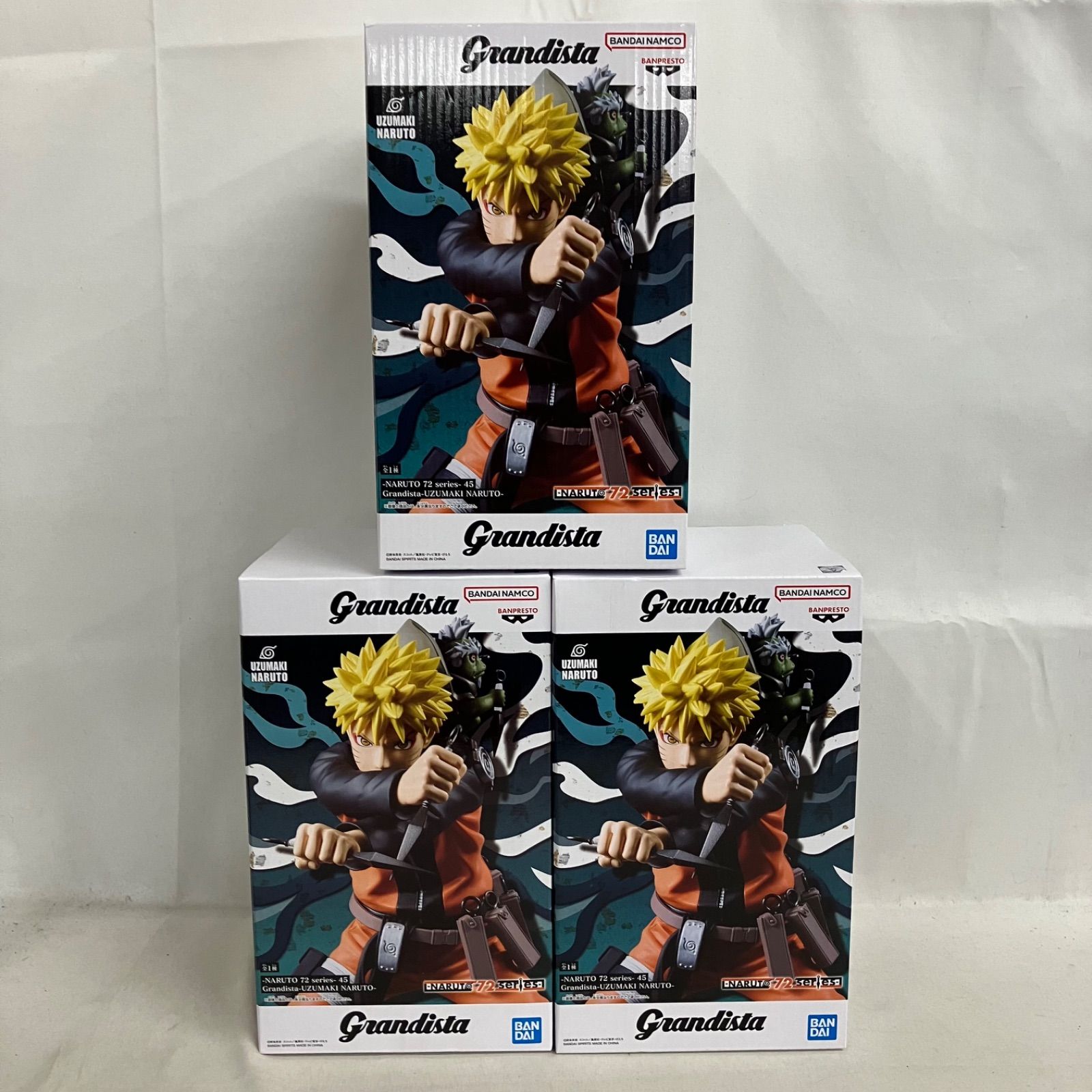 未開封 NARUTO 72 series 45 Grandista うずまきナルト フィギュア 3個 