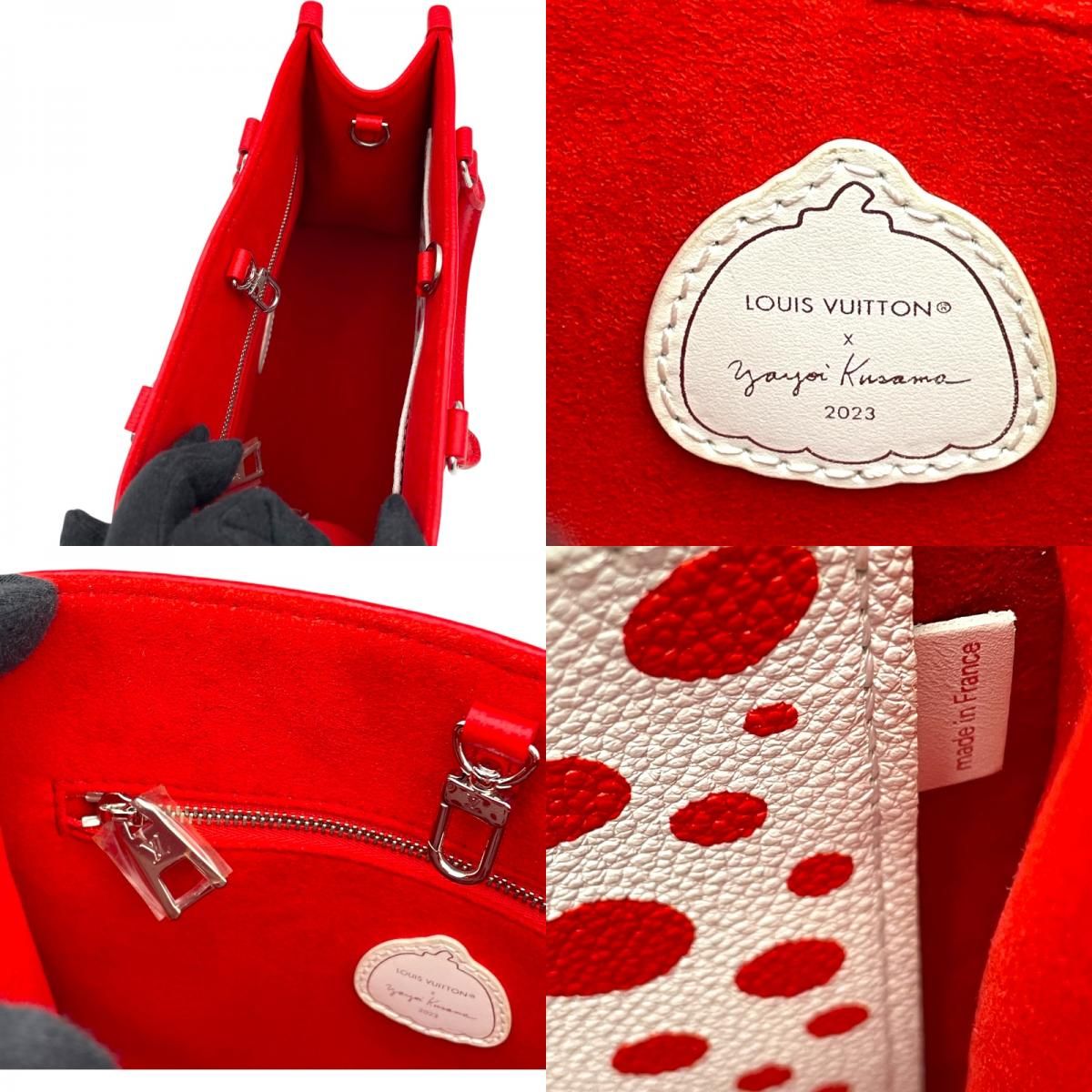 ルイ・ヴィトン LOUIS VUITTON オンザゴーPM草間彌生コラボ M46412