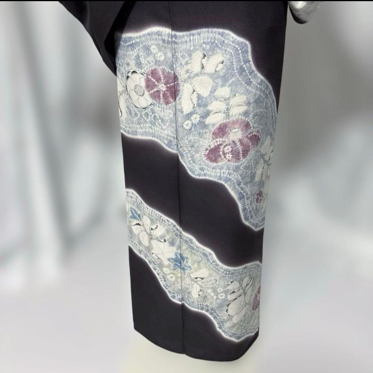 未使用近い　美品　正絹　辻が花　訪問着　フルセット　辻が花袋帯　たとう紙付き 未使用近い 美品 正絹 辻が花 訪問着 フルセット 辻が花袋帯 たとう紙