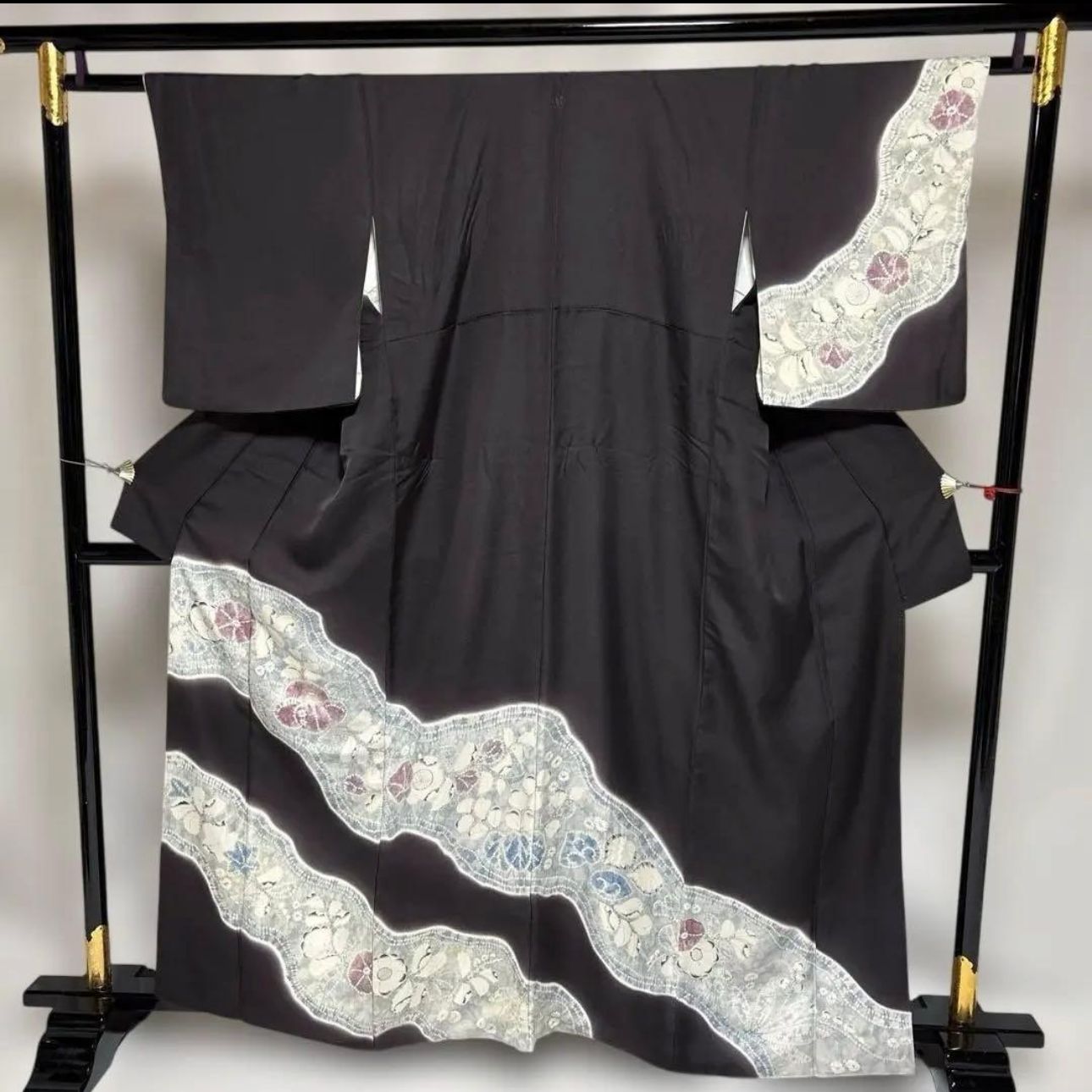 未使用近い　美品　正絹　辻が花　訪問着　フルセット　辻が花袋帯　たとう紙付き 未使用近い 美品 正絹 辻が花 訪問着 フルセット 辻が花袋帯 たとう紙
