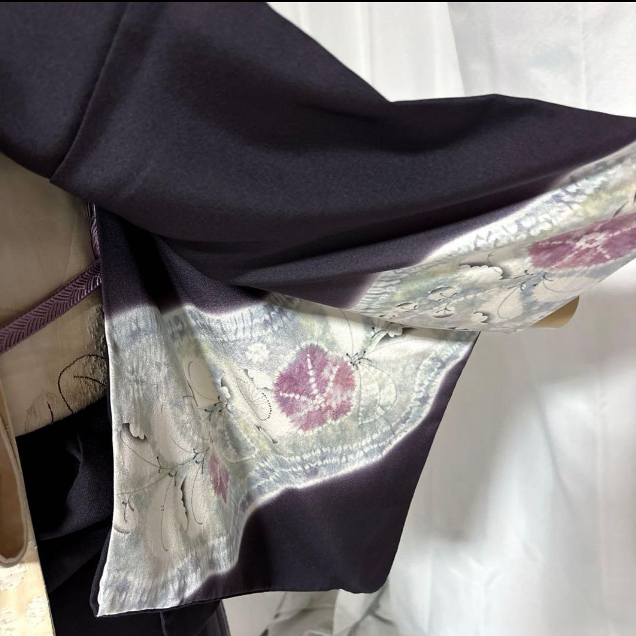 未使用近い　美品　正絹　辻が花　訪問着　フルセット　辻が花袋帯　たとう紙付き 未使用近い 美品 正絹 辻が花 訪問着 フルセット 辻が花袋帯 たとう紙