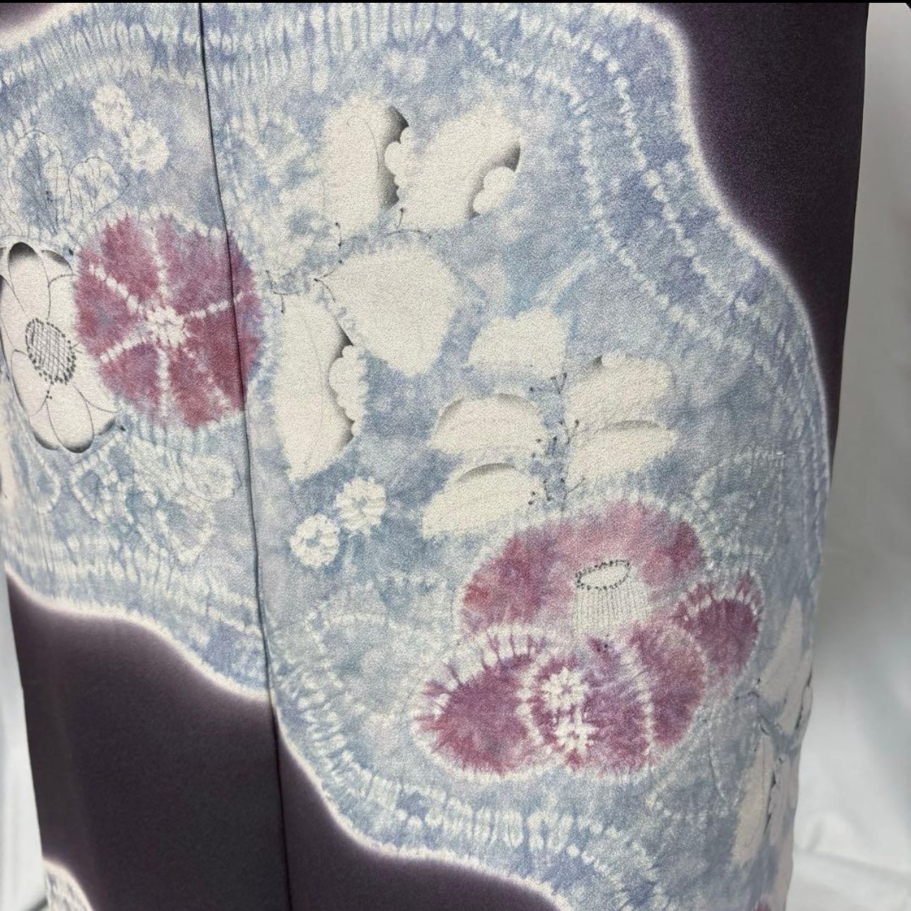 未使用近い　美品　正絹　辻が花　訪問着　フルセット　辻が花袋帯　たとう紙付き 未使用近い 美品 正絹 辻が花 訪問着 フルセット 辻が花袋帯 たとう紙