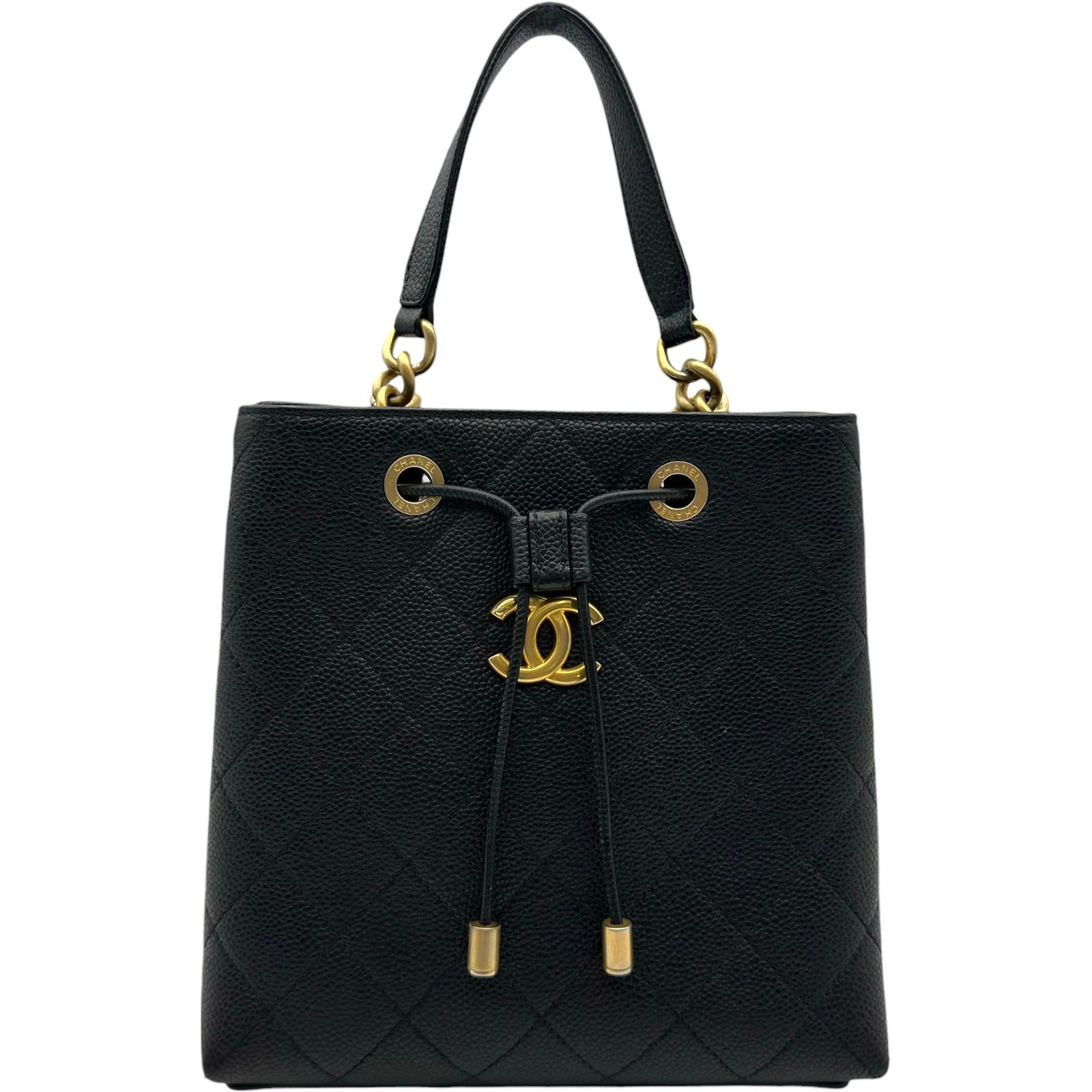 シャネル CHANEL マトラッセ2WAY バケットショルダーバッグ AS0310 27番台 ブラック ゴールド金具 キャビア レディース ショルダーバッグ シャネル CHANEL マトラッセ2WAY バケットショルダーバッグ AS0310 27