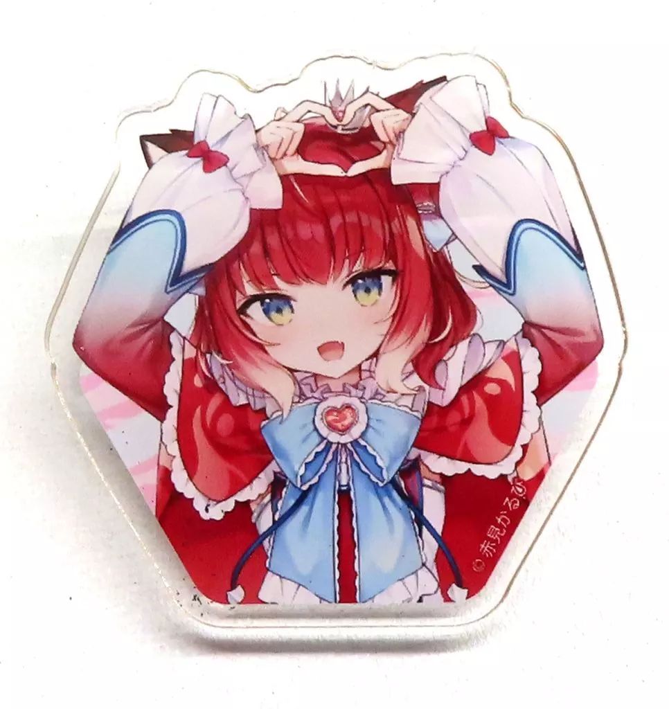 中古】バッジ・ピンズ 赤見かるび(等身ver.) アクリルバッジ