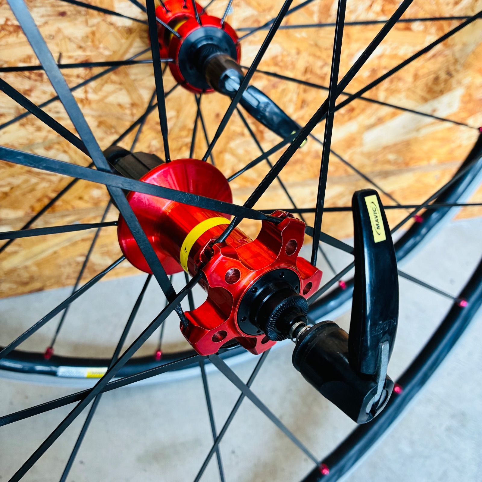中古品】MAVIC KSYRIUM ELITE アルミ クリンチャー ホイール 前後 700