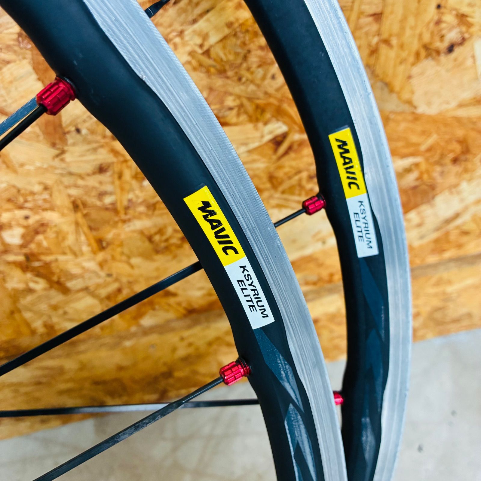 中古品】MAVIC KSYRIUM ELITE アルミ クリンチャー ホイール 前後 700 