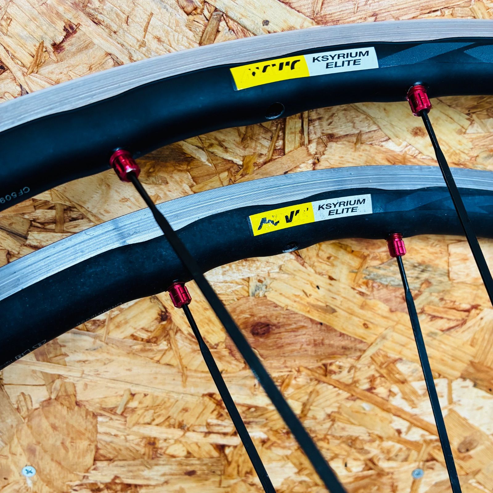 中古品】MAVIC KSYRIUM ELITE アルミ クリンチャー ホイール 前後 700