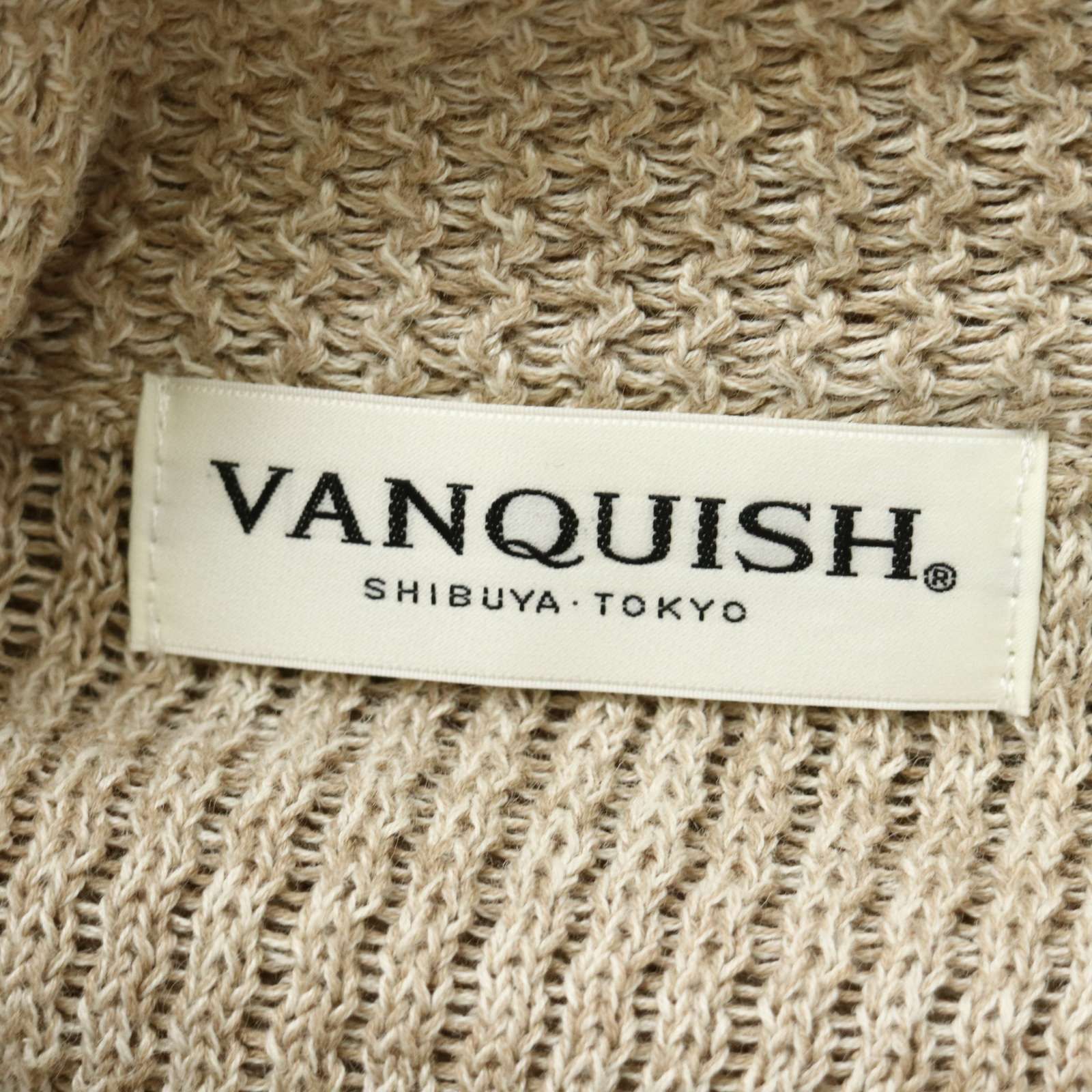 VANQUISH ヴァンキッシュ 春夏☆ 7分袖 アンコン ニット ジャケット 