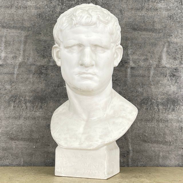 石膏像 マルクス ウィプサニウス アグリッパ 胸像 デッサン用 美術