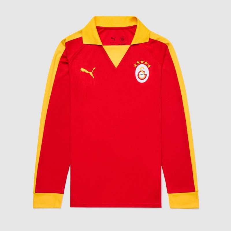 【送料無料・匿名配送】PUMA プーマ ガラタサライ × T7 25/26 公式 長袖 シャツ 赤 黄 新品 正規品