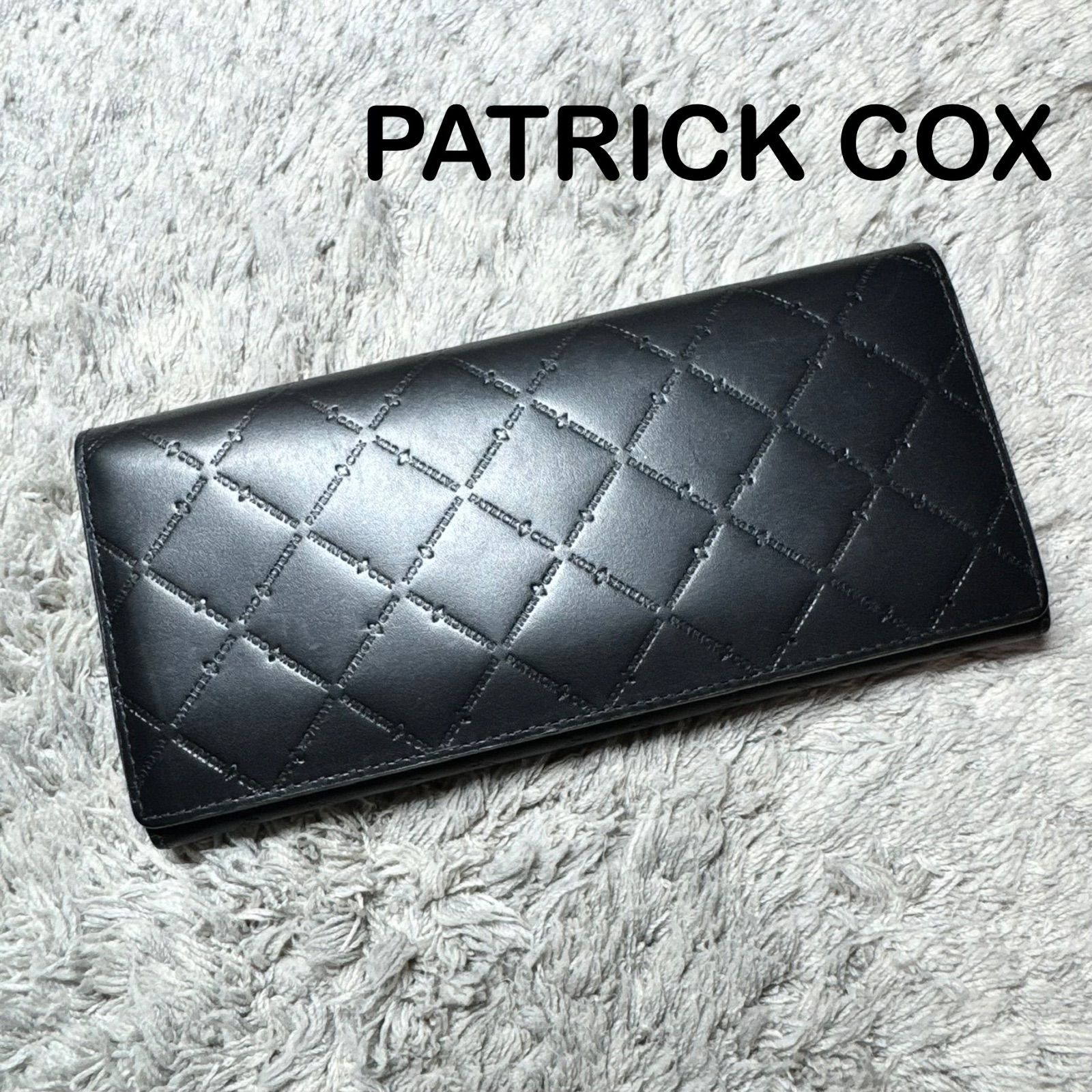 Patrick Cox パトリックコックス 長財布 ラウンドファスナー レザー 