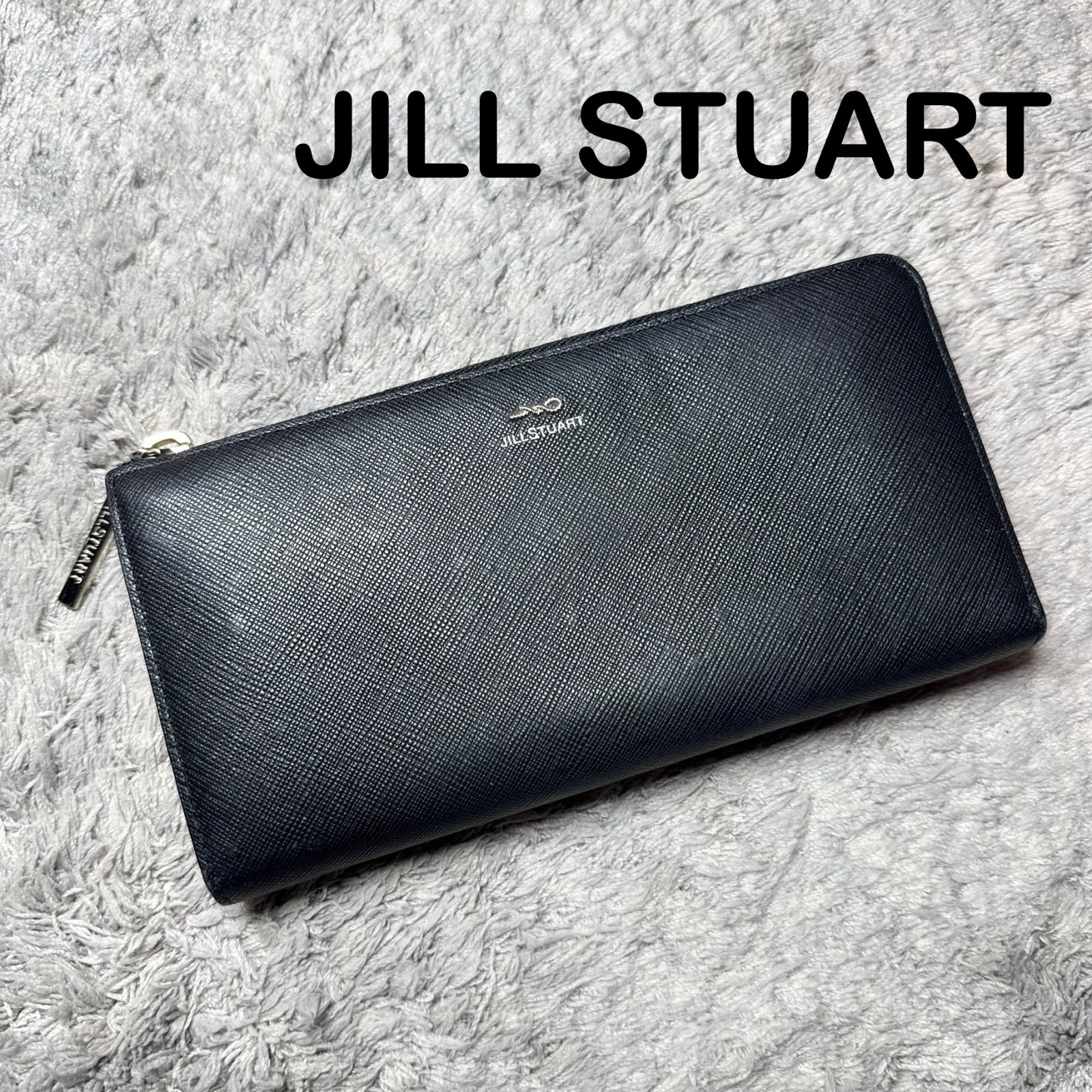 美品】JILL STUART ジルスチュアート 長財布 L字ファスナー レザー 