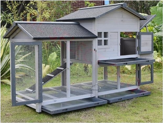 品質保証★豪華別荘 別荘 丈夫 ペットハウス おうち 屋外 うさぎ小屋 鶏小屋 レース鳩 養鶏 野外 庭用 通気性 耐磨耗 組立 小動物ケージ