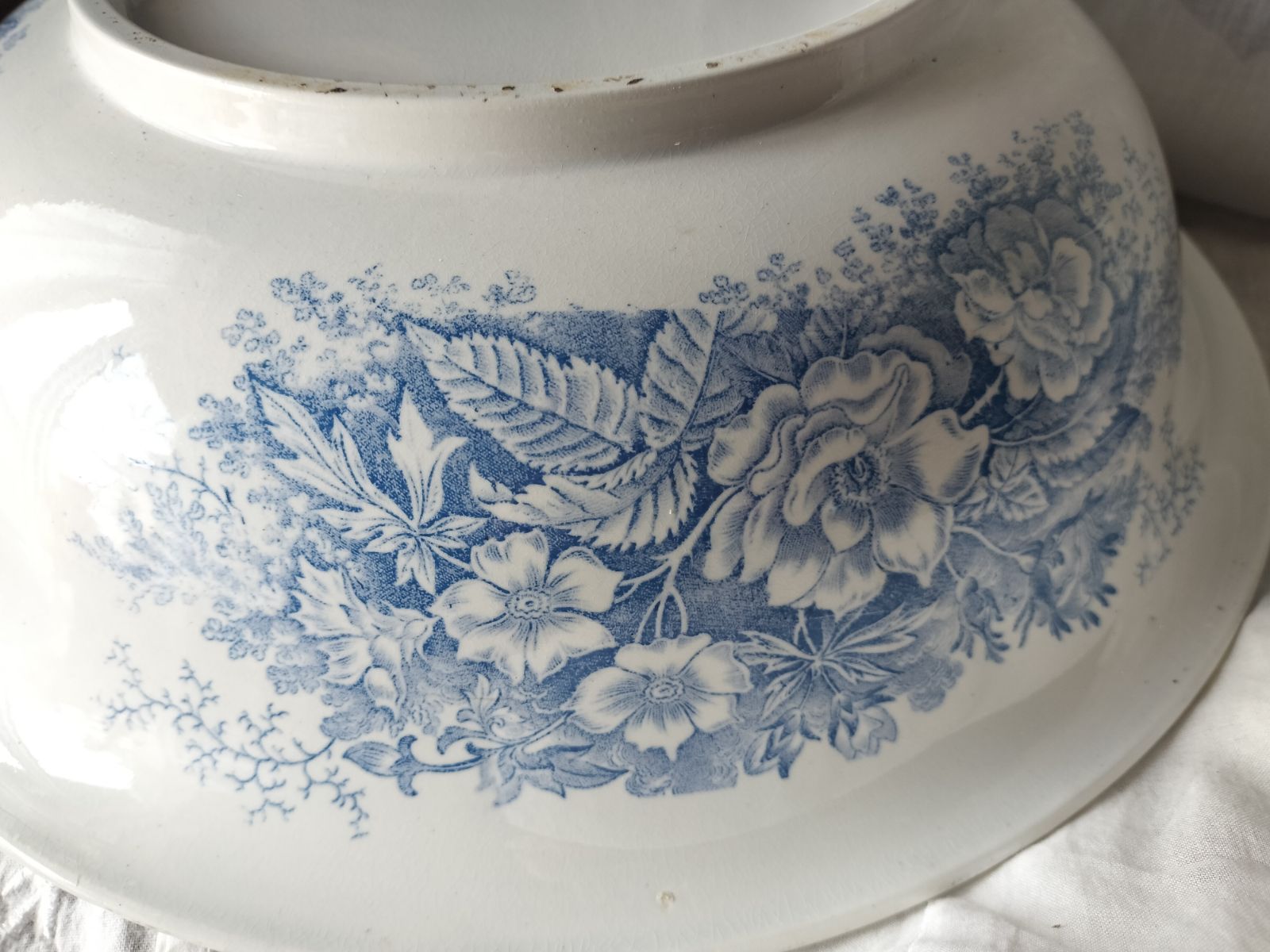 フランス アンティーク 花 絵つき ジャルディニエール 陶器 ピッチャー