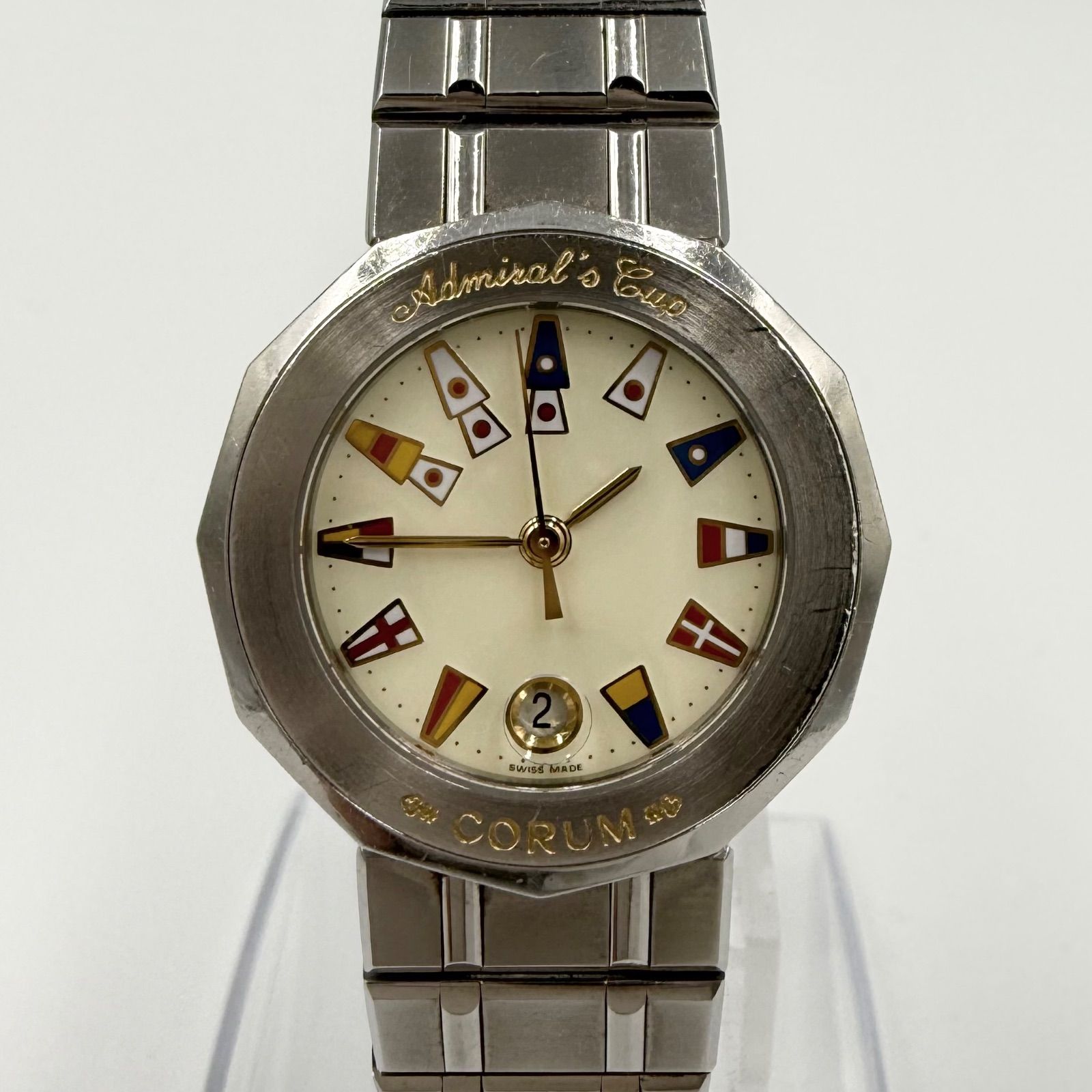 コルム アドミラルズカップ 39.610.20 VO50 SS ジャンク品 レディース 
