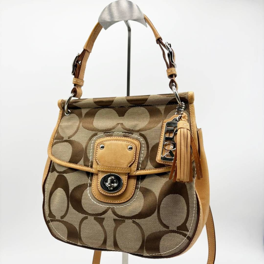 コーチ COACH ショルダーバッグ 2WAY シグネチャー キャンバス Y2K 70