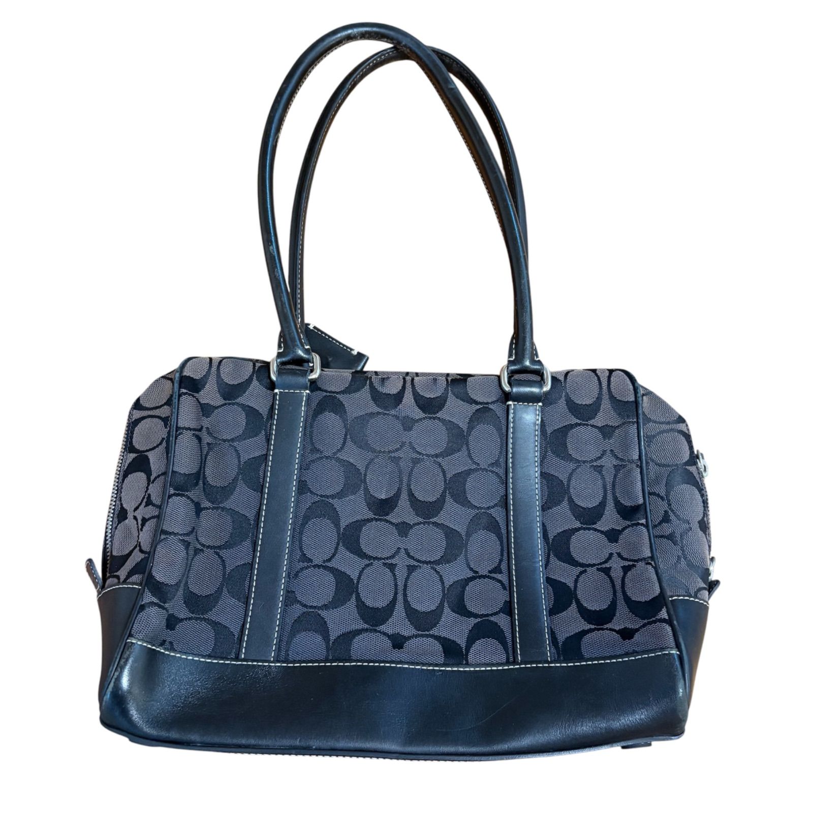 人気】coach コーチ ハンドバッグバッグ シグネチャー ブラック 6097
