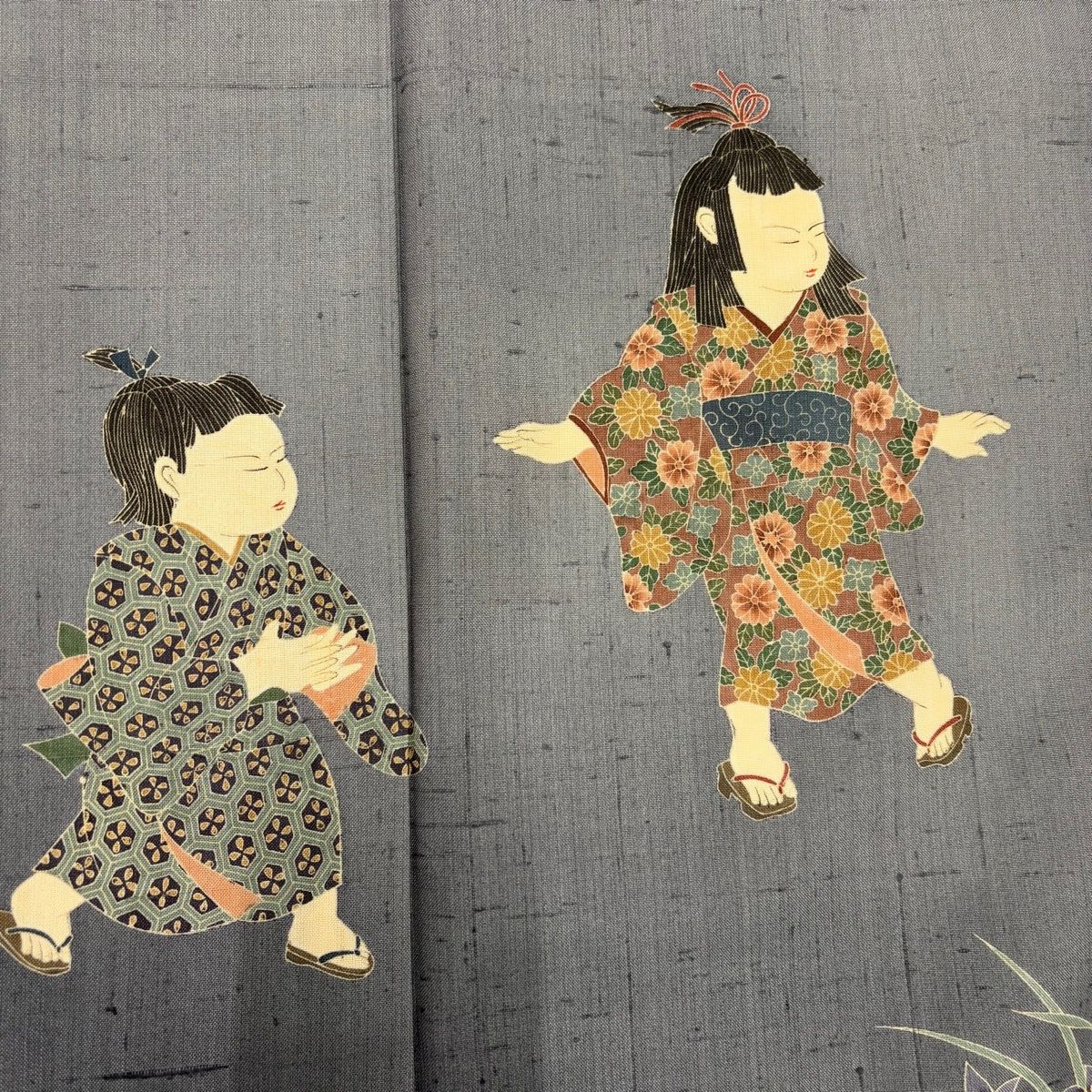 手描き友禅 作家物 落款入 付け下げ 反物 浜ちりめん 正絹 SA222 桐輪 