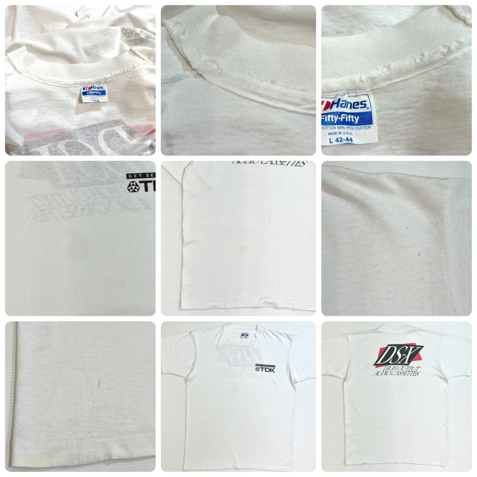 希少 デッドストック 80s ヘインズ usa製 タンクトップ ホワイト XL