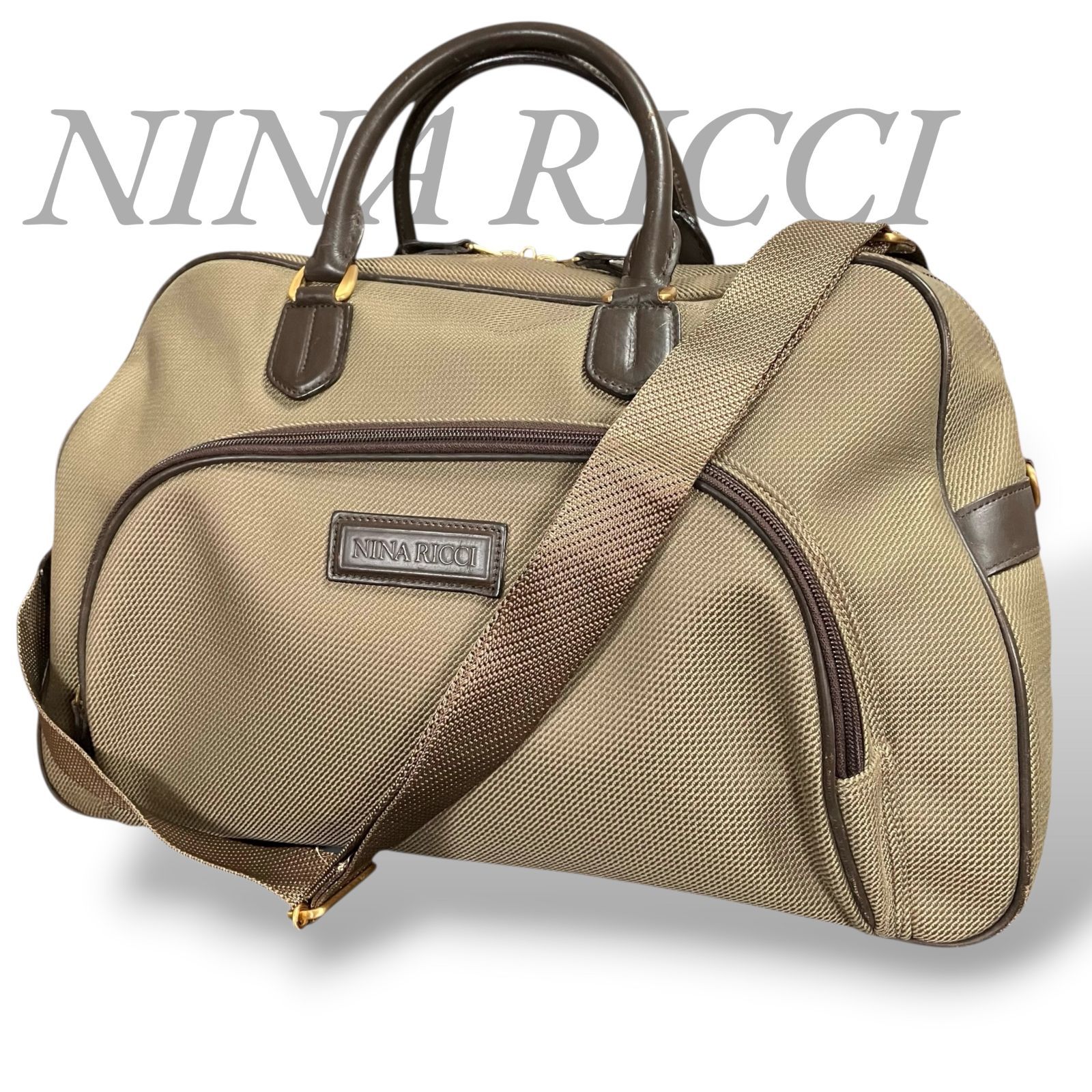 MY0653】NINA RICCI ニナリッチ 2way ショルダーバッグ ボストンバッグ 
