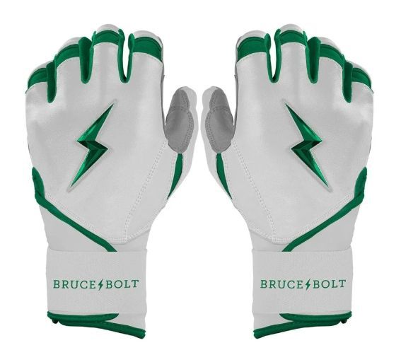ブルースボルト　野球　ソフトボール　バッティンググローブ　ロングカフ　グリーン　Chrome Series Long Cuff Batting Gloves - Green