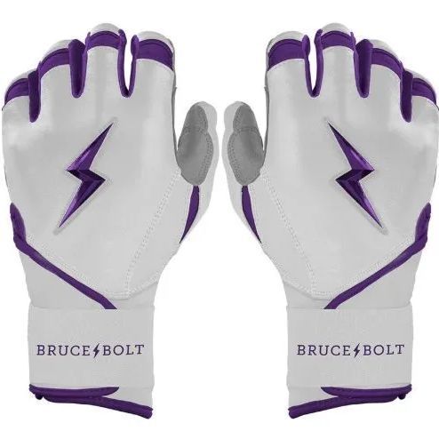 ブルースボルト　野球　ソフトボール　バッティンググローブ　ロングカフ　パープル　Chrome Series Long Cuff Batting Gloves - Purple