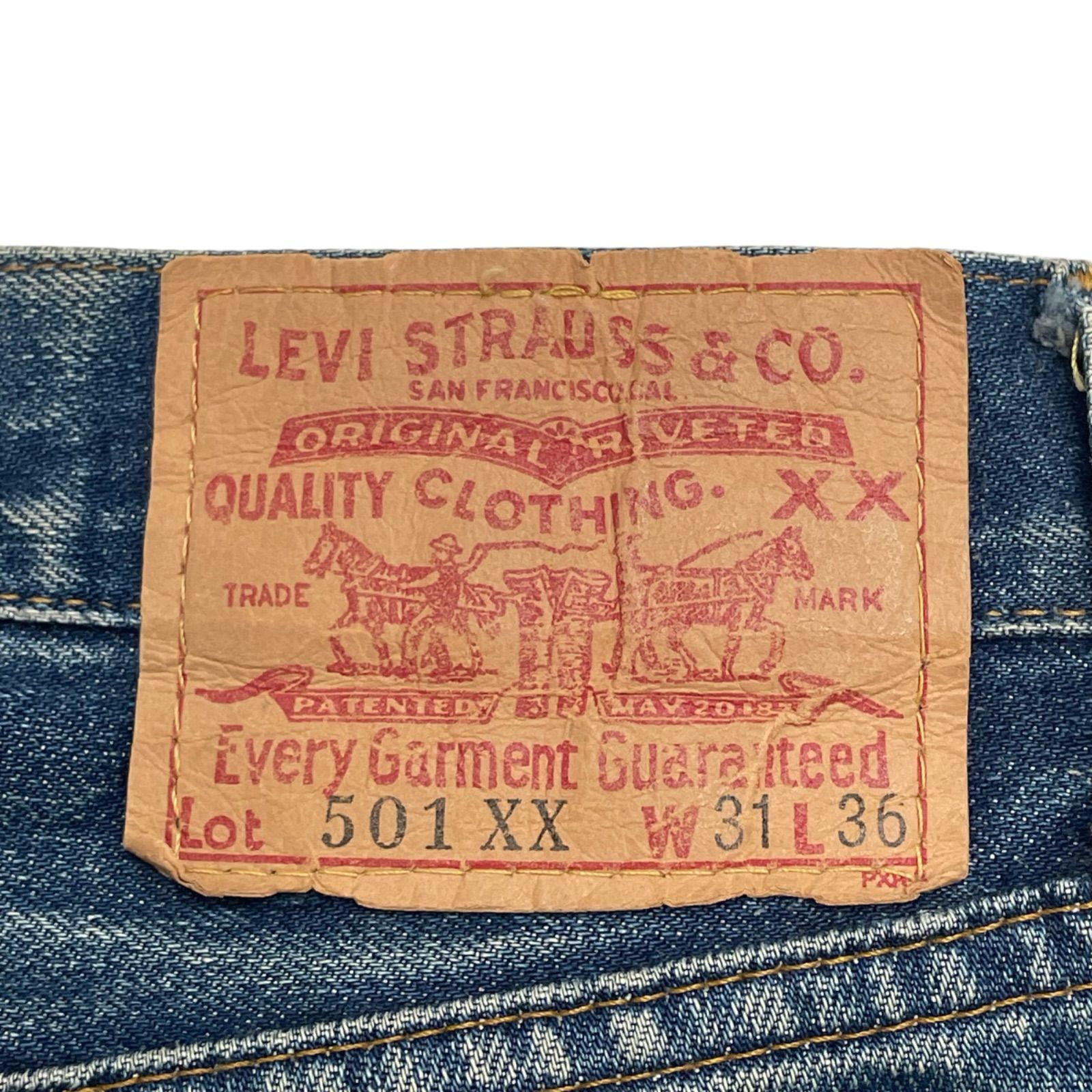 バレンシア工場製 W31L36 LEVI'S リーバイス 501XX 501 0004 裏刻印555