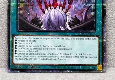 遊戯王　禁じられた聖冠　スターライトレア　英語版　EU版　BPRO 英語版 BPRO-EN067 Forbidden Crown 禁じられた聖冠 (シークレットレア
