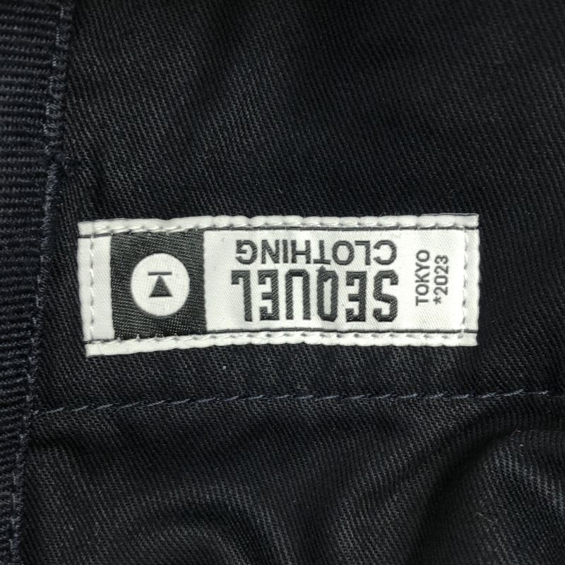 中古】SEQUEL WEEKEND限定 CHINO PANTS TYPE-CP サイズL ネイビー