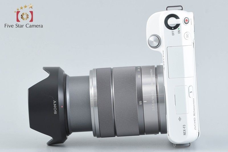 ほぼ新品 元箱付き】ソニー SONY α NEX-F3 レンズキット ホワイト
