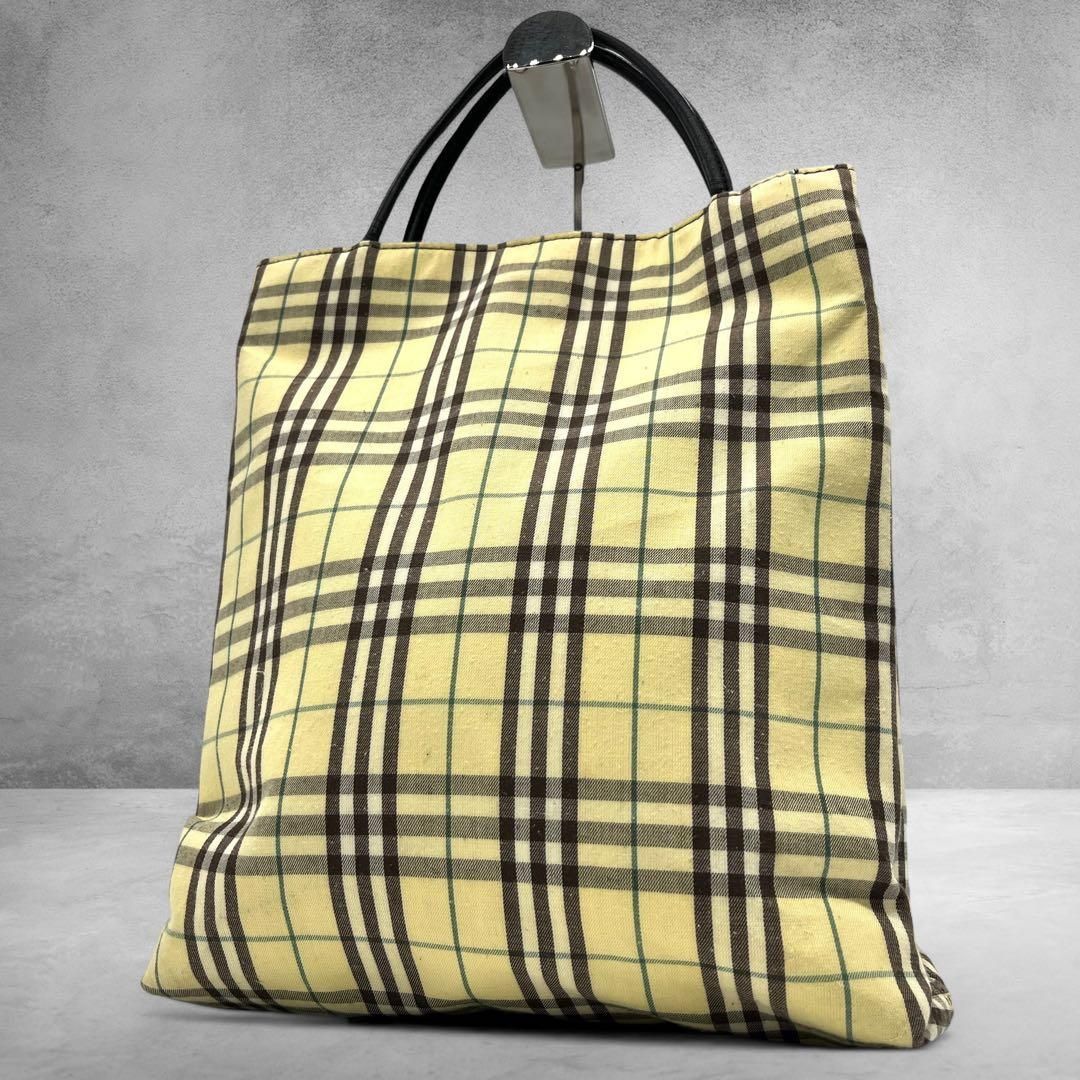 BURBERRY トートバッグ ノバチェック A4 キャンバス レザー 2604 