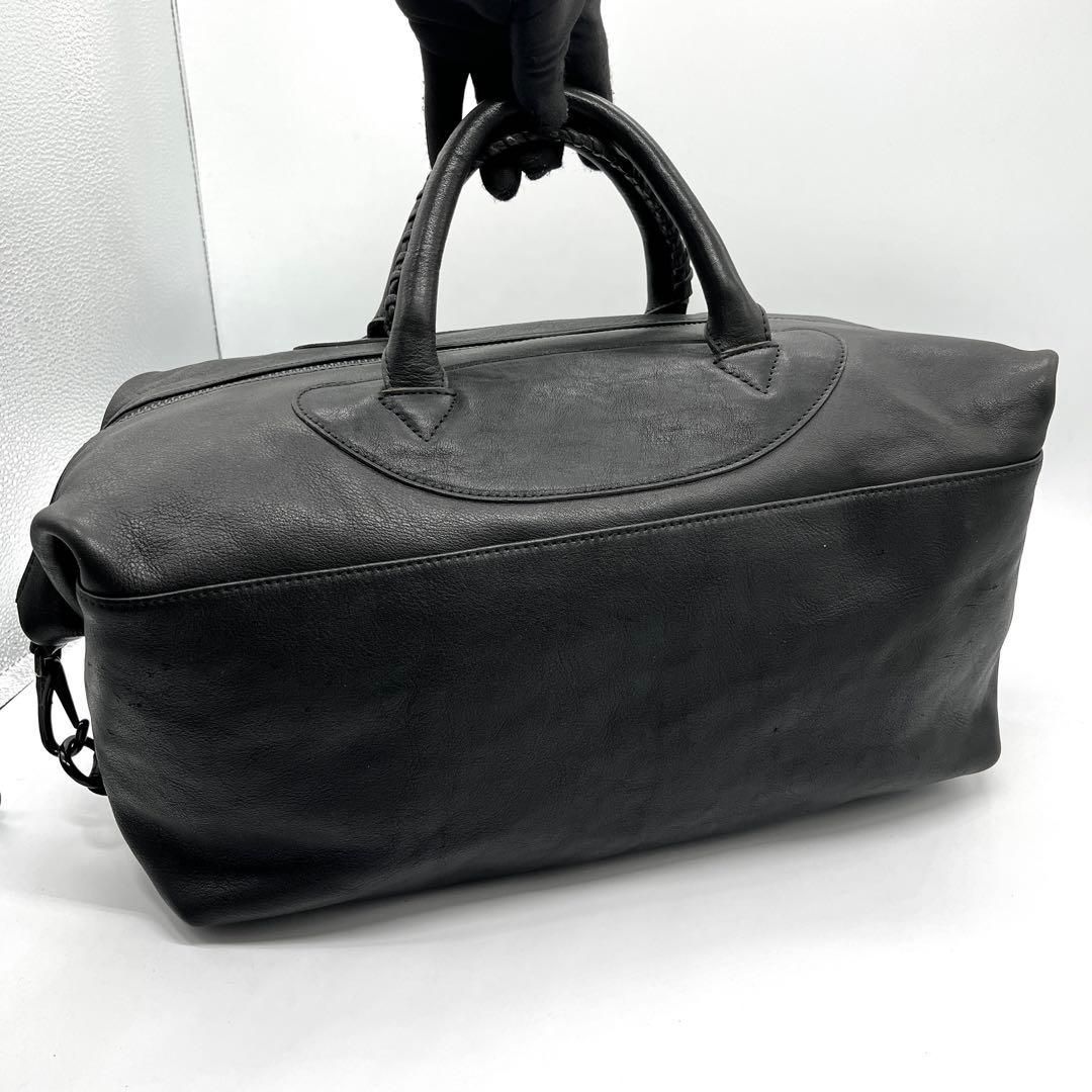 SCOTCH GRAIN ボストンバッグ 2way 本革 大容量 黒 2590 SCOTCH GRAIN ボストンバッグ 2way 本革 大容量 黒 2590 - メルカリ
