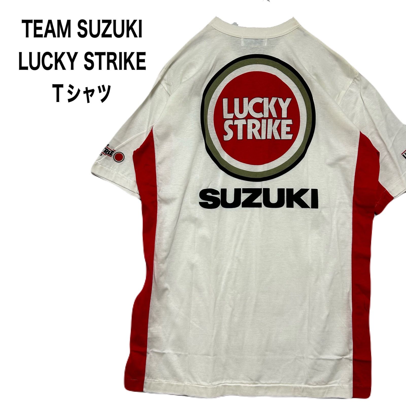 【新品・未使用】TEAM LUCKY STRIKE SUZUKI Tシャツ TEAM SUZUKI LUCKY STRIKE Tシャツ チーム・ラッキーストライク スズキ