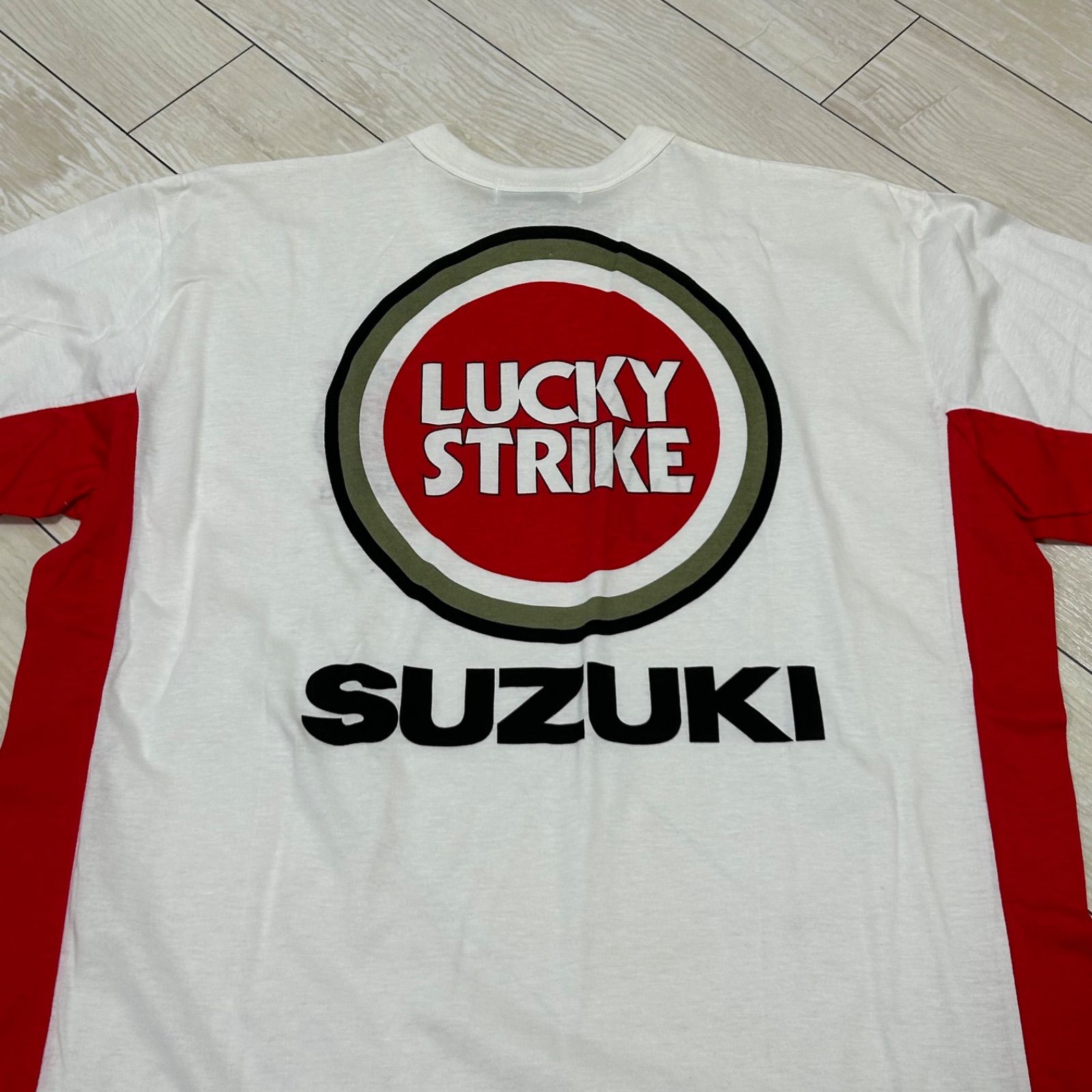 SUZUKI TEAM LUCKY STRIKE スズキ 日本製 Tシャツ チーム・ラッキー 