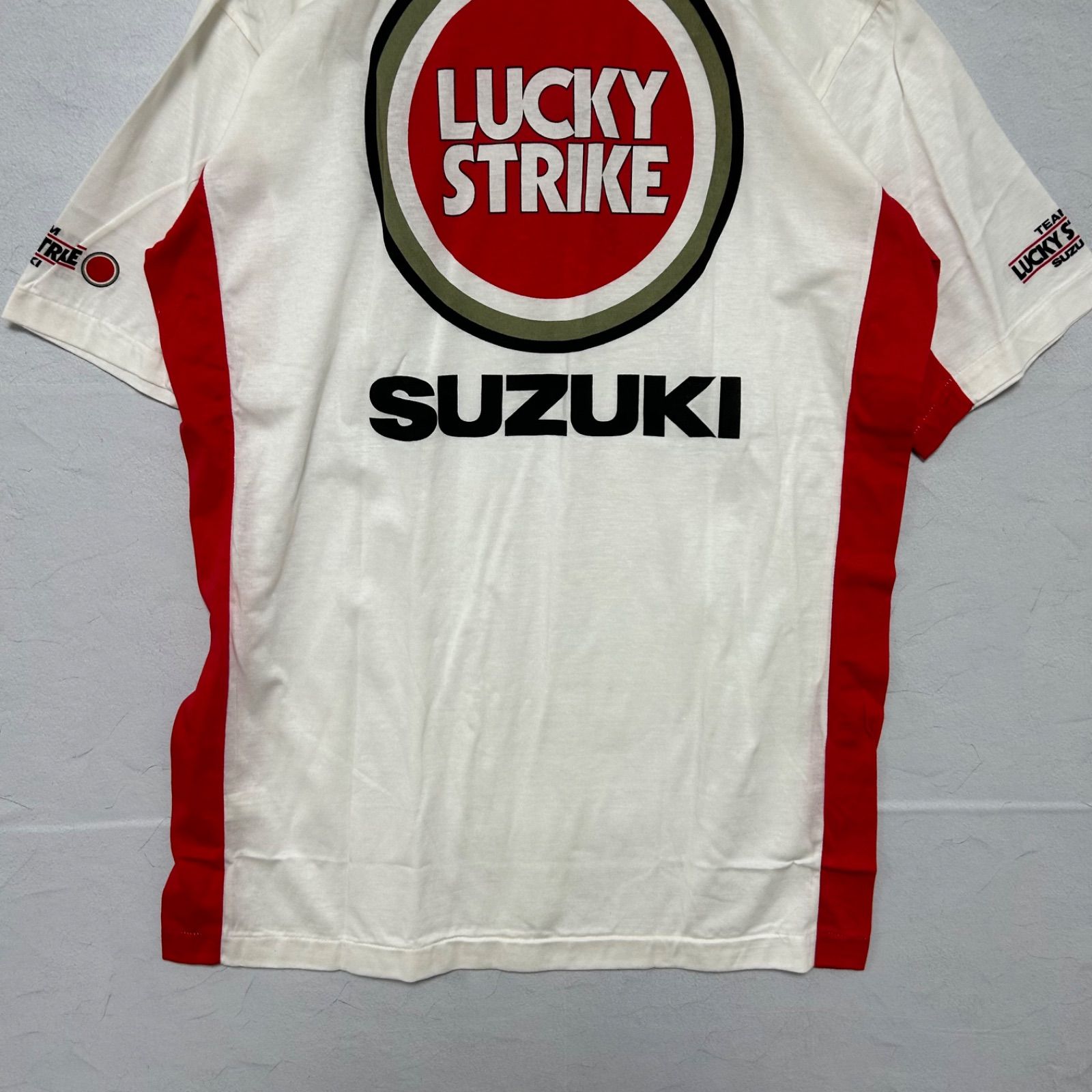 【新品・未使用】TEAM LUCKY STRIKE SUZUKI Tシャツ TEAM SUZUKI LUCKY STRIKE Tシャツ チーム・ラッキーストライク スズキ