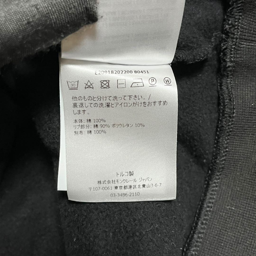 モンクレール MAGLIA スウェット パーカー トリコロール 19年 黒