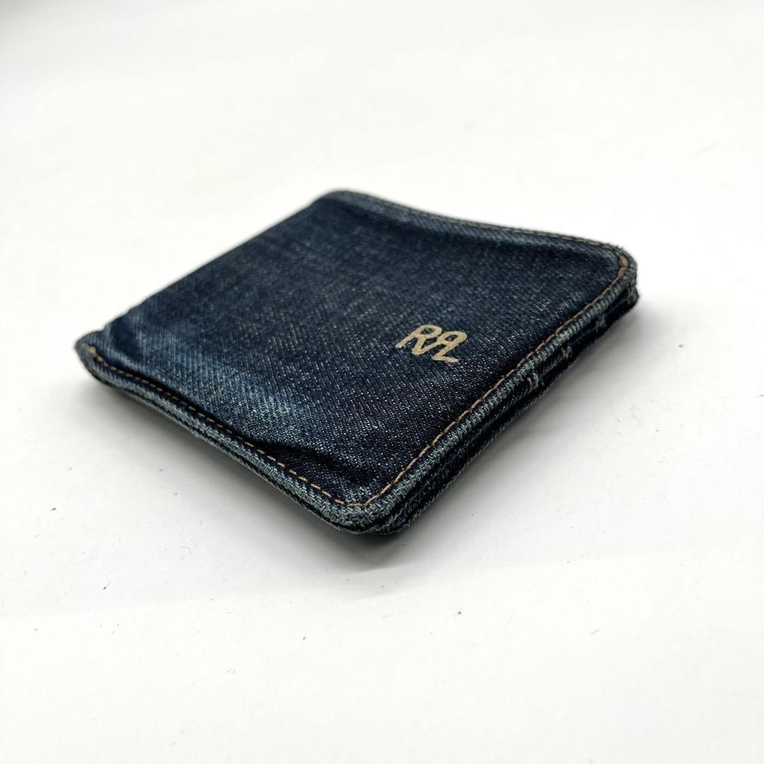 RRL ダブルアールエル 二つ折り財布 デニム ラルフローレン ブルー 2409 RRL ダブルアールエル 二つ折り財布 デニム ラルフローレン ブルー