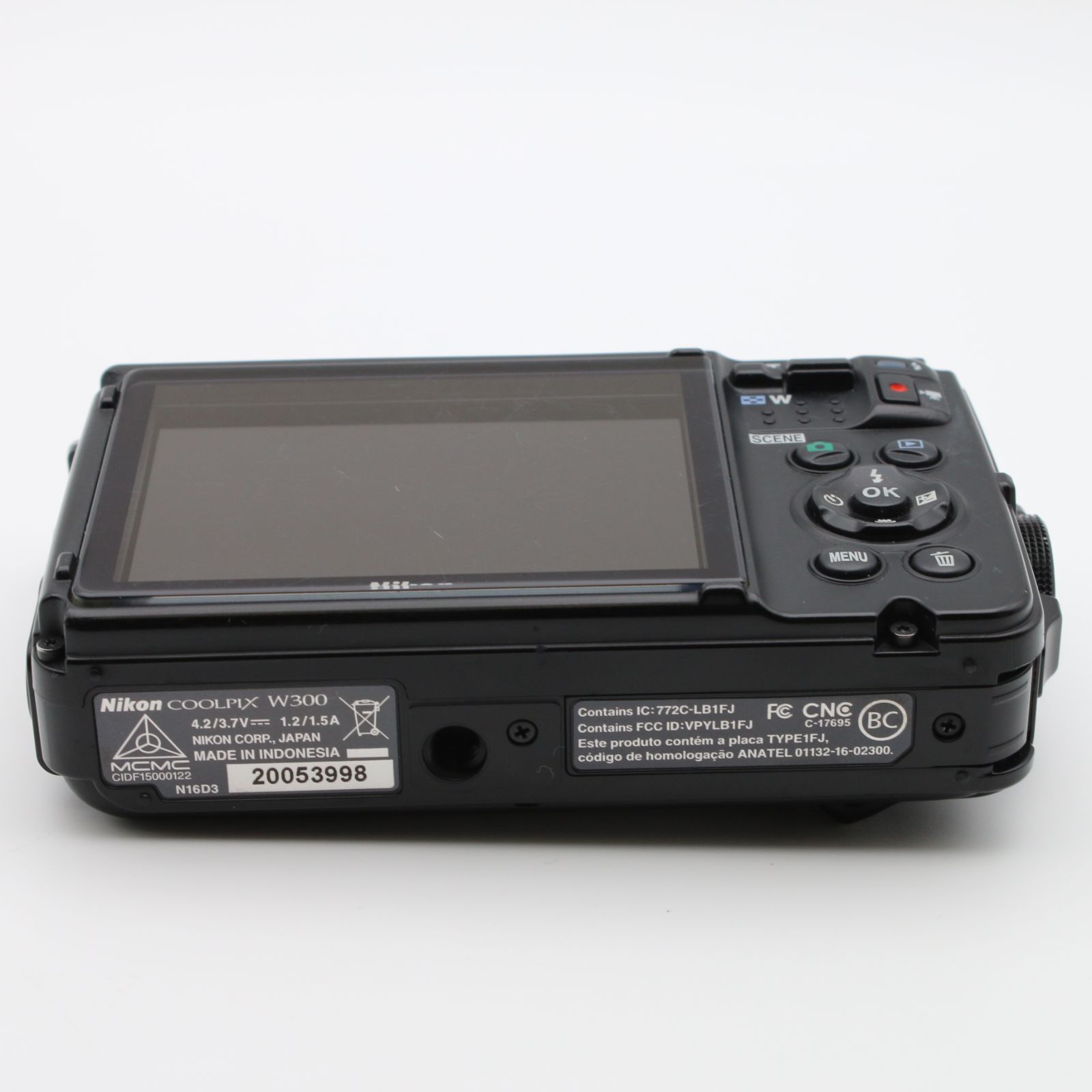 極上品】 Nikon COOLPIX W300 ブラック 1605万画素 防水 耐寒 防塵 