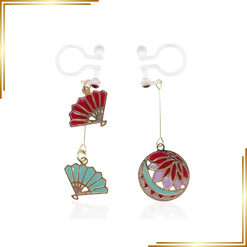 新品】 アクセサリー ノンホール 和風 シンメトリー かわいい おしゃれ 