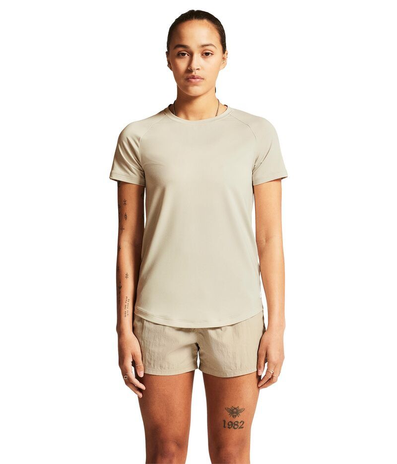 クラフト レディース トップス シャツ ショートパンツ Craft Collective Shortsleeve Tee Plaster