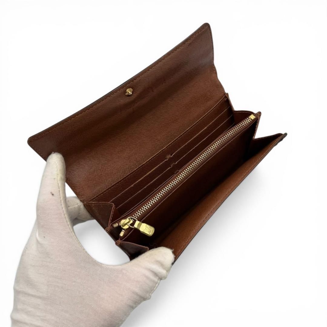美品】ルイヴィトン ポルトフォイユ サラ モノグラム 長財布 CA3131 